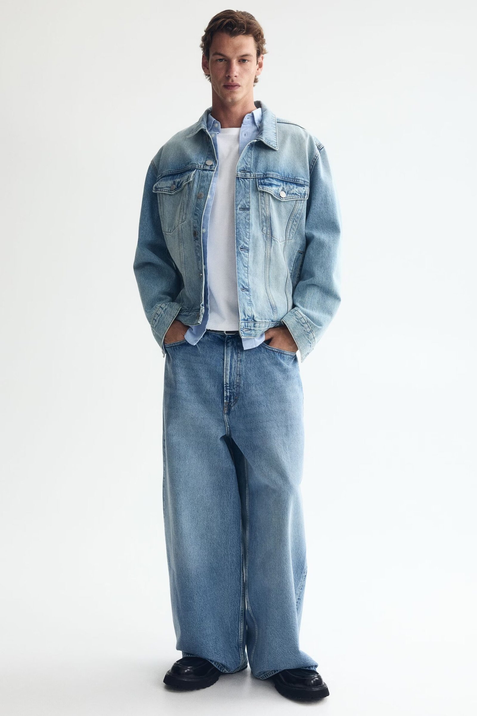 Ultra Baggy Jeans-Light Blue